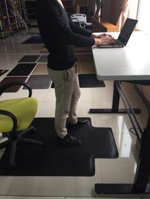 comfortable experience. Topo mat specifically for standing desk users.