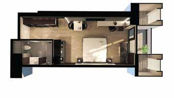 Apartment floor plans Studio 30 sq.m Living room - 21 sq.m Balcony - 5 sq.m Bathroom - 4 sq.