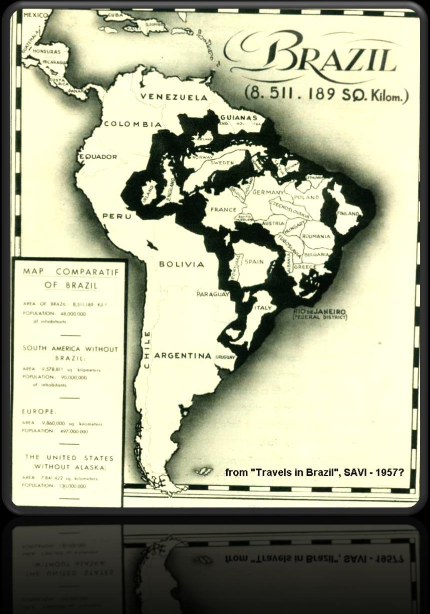 Largest country in South America Around half of the entire