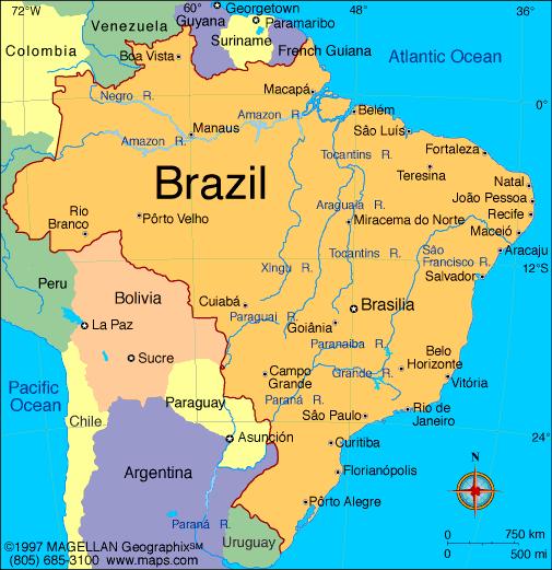 Largest Cities 1. Sao Paulo 11.3 million 2. Rio de Janeiro 6.4 million 3. Salvadora de Bahia 2.