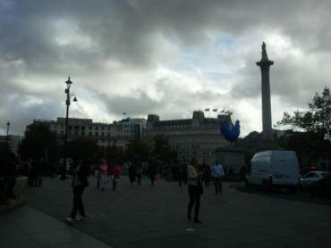 We had some free time on Trafalgar Square but also next assignment to talk to people and