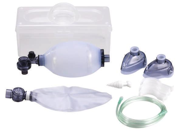 700 ml), pediatric (600 ml) and infant (280 ml) Oxygen balloon volumes: Adult (2.