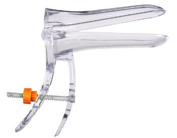 VAGINAL SPECULUM (WITH SCREW) Transparent housing providing good visualization Rounded tip prevents the tissue damage Secure locking