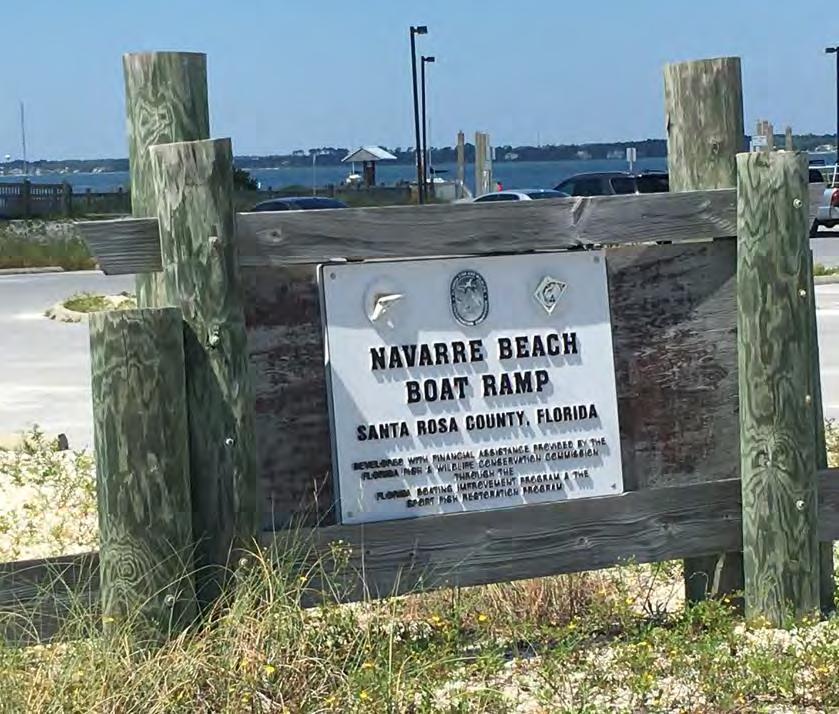 3. Renovation of Santa Rosa Island Park Entrances Provide consistent signage for all County boat launch Navarre Marine Park