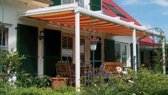 Patio roof Whether horizontal or vertical, awnings block out excessive heat and stop anyone from looking in.