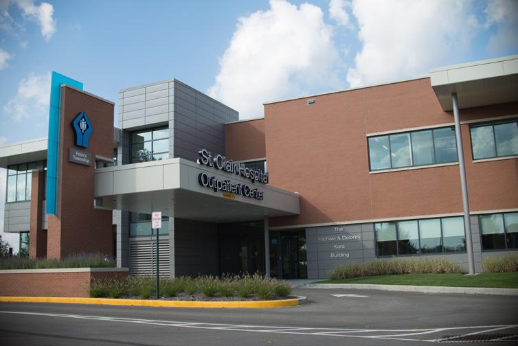 ST. CLAIR HOSPITAL OUTPATIENT CENTER PETERS TOWNSHIP St. Clair Hospital s 40,000 square foot outpatient facility in Peters Township opened in 2013.