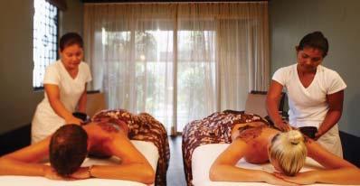 spa treatments are available in the privacy of each villa indoor and outdoor.