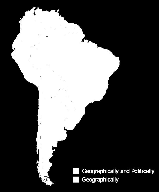 Andean geographic term for countries located