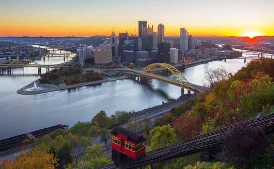 yourself for the best view in town from the observation deck of the 139-year-old Duquesne Incline before you get amongst it.