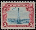 Three stamps were issued for use on these contract airmail routes (CAMs), each depicting