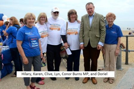 A bevy of other representatives of the MND Association also came, including Pam Fry, Regional Fundraiser for the South East, who had been a big help in organising the day, Claire Tuckett, our