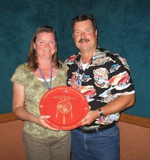 Convention Awards Above: Andrea and Steve Cook with their trophy for 2nd place in