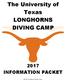 The University of Texas LONGHORNS DIVING CAMP