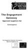 The Engagement Gateway: Convergence. Approved Suppliers List