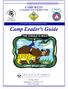 CAMP WILEY AT BOSEKER SCOUT RESERVATION. Camp Leader s Guide. PO Box 8910 Redlands, CA (909)