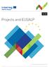 Projects and EUSALP. European Regional Development Fund