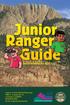 Junior Ranger Guide. Recommended for Ages 7-12