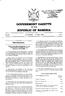 GOVERNMENT GAZETTE OF THE REPUBLIC OF NAMIBIA