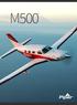 M500 THE PERFECT TURBOPROP FOR THOSE TRANSITIONING FROM PISTON