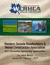 Western Canada Roadbuilders & Heavy Construction Association Convention Sponsorship Opportunities