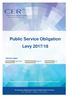 Public Service Obligation Levy 2017/18