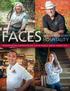FACES HOSPITALITY THE OF FREDERICKSBURG FREDERICKSBURG CONVENTION AND VISITOR BUREAU ANNUAL REPORT 2016