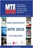POST- SHOW REPORT MTE 2015