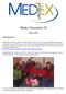 Medex Newsletter 20. May 2007 Introduction