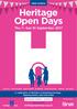 FREE EVENTS. Heritage Open Days. Thu 7 Sun 10 September Norwich North Norfolk South Norfolk Broadland Great Yarmouth Thetford Breckland