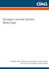 European Low-Cost Carriers White Paper