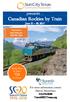 Canadian Rockies by Train June 21 30, 2017