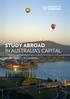 STUDY ABROAD IN AUSTRALIA S CAPITAL AT UNIVERSITY OF CANBERRA