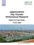 UNWTO/WTCF City Tourism Performance Research Report for Case Study: Turin, Italy