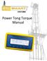 Power Tong Torque Manual