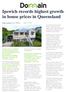 Ipswich records highest growth in house prices in Queensland