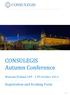 CONSULEGIS Autumn Conference. Warsaw/Poland 10 th - 13 th October Registration and Booking Form.