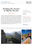 Finding the Sacred in Machu Picchu