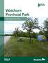 Watchorn Provincial Park. Management Plan