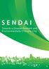 SENDAI. Towards a Disaster-Resilient and Environmentally-Friendly City