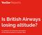 Is British Airways losing altitude?
