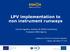 LPV implementation to non instrument runways