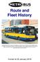 Route and Fleet History