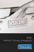 2016 Viking Culinary Products