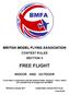 BRITISH MODEL FLYING ASSOCIATION CONTEST RULES SECTION 3 FREE FLIGHT INDOOR AND OUTDOOR