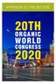 APPENDIX TO THE BID FOR 20TH ORGANIC WORLD CONGRESS. Moscow, Russia