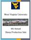 West Virginia University. 4th Annual Sheep Production Sale
