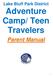 Lake Bluff Park District Adventure Camp/ Teen Travelers. Parent Manual