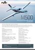 M500. $1,998,900 * Standard Equipped List Price SPECIFICATIONS AND PRICING FACTS. Cabin Class, Single-Engine, Pressurized Turboprop