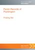 Parish Records of Pocklington. Finding Aid
