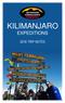 KILIMANJARO EXPEDITIONS 2018 TRIP NOTES